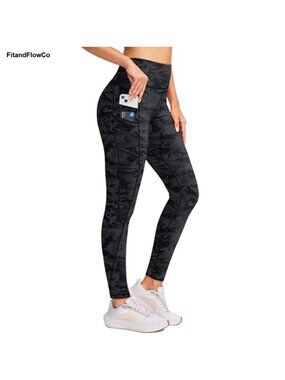 Fleece Lined Thermal Leggings High Rise Tummy Control Winter Pants